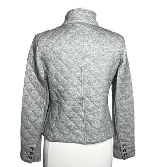 CABI QUILTED Cotton Knit Double Breasted Military Inspo Cropped Jacket  #3182 - Picture 2 of 8